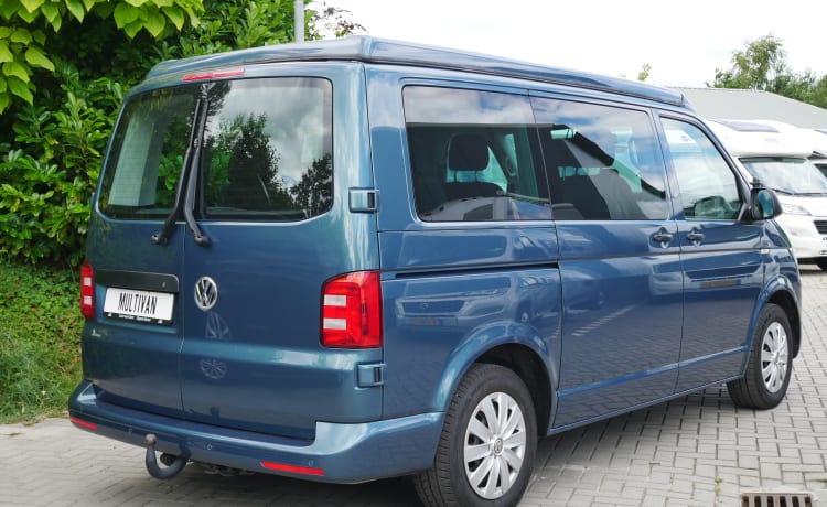 Volkswagen T6 Multivan, Buscamper met Easy fit Slaaphefdak!