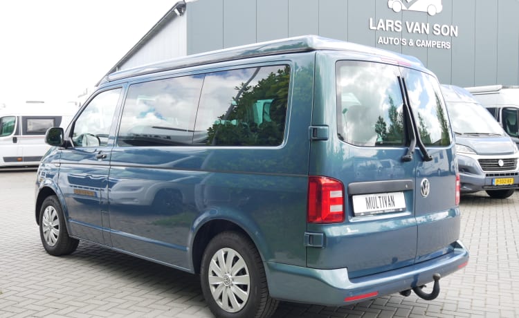 Volkswagen T6 Multivan, Buscamper met Easy fit Slaaphefdak!