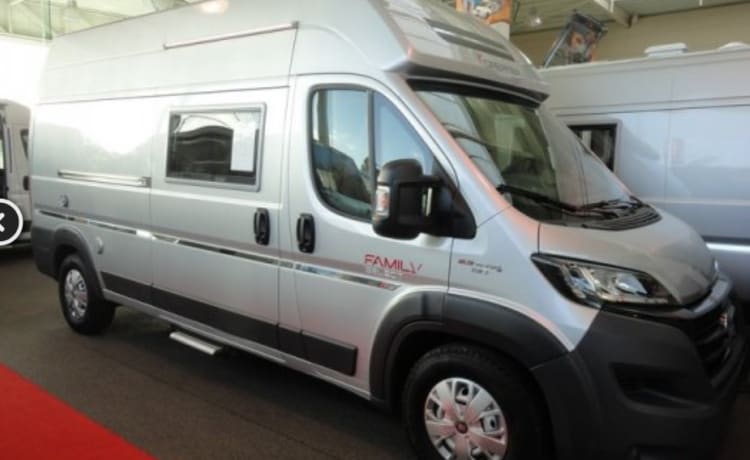 F0-Fiat Dreamer Family – NIEUWE  camper Van Dreamer Family  4-5pers., te huur, Ieper