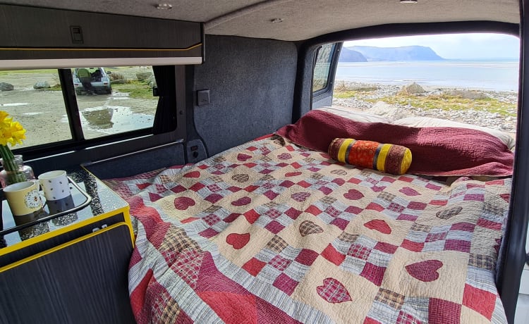 Bumble – VW T5 Campervan 2 Schlafplätze - Nordwales - Vollkasko versichert - Pannenschutz
