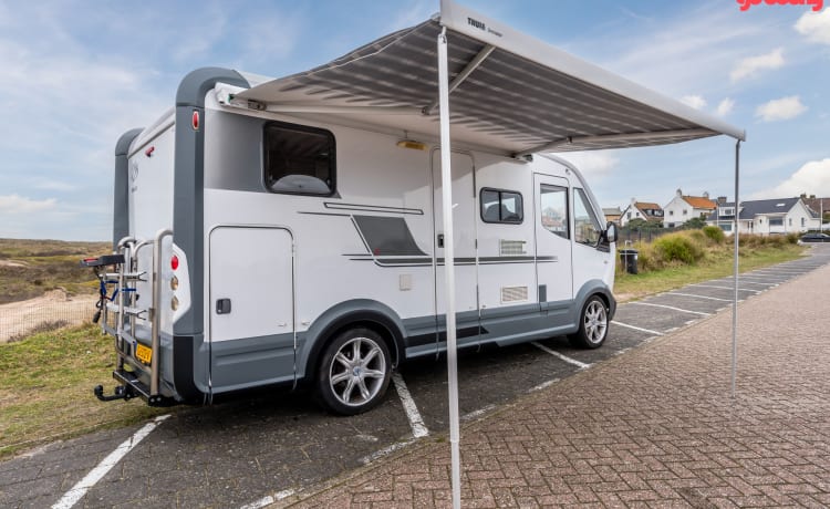 Compact en een beetje anders, superleuke camper!