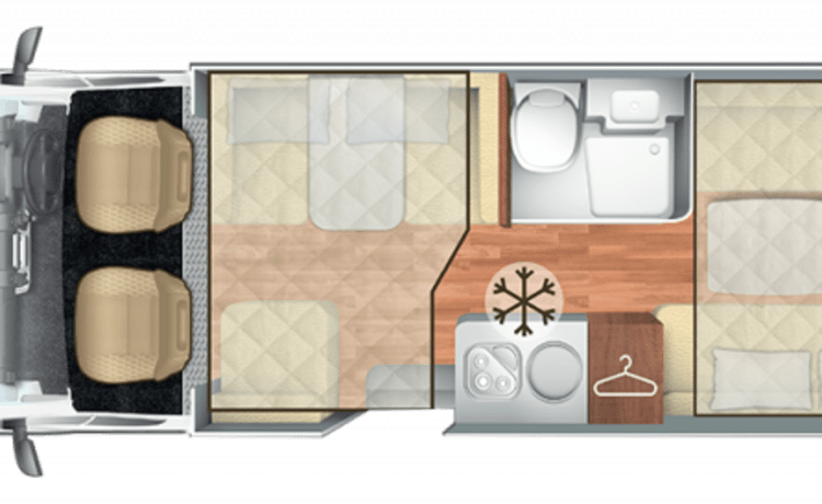 Eddie – Luxurious 6 berth RollerTeam Motorhome.