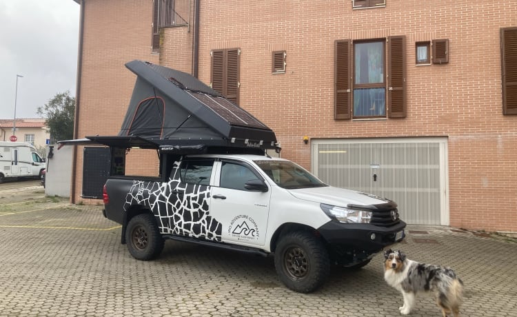 IRO Adventure Company – Gekampeerde pick-up compleet met alles