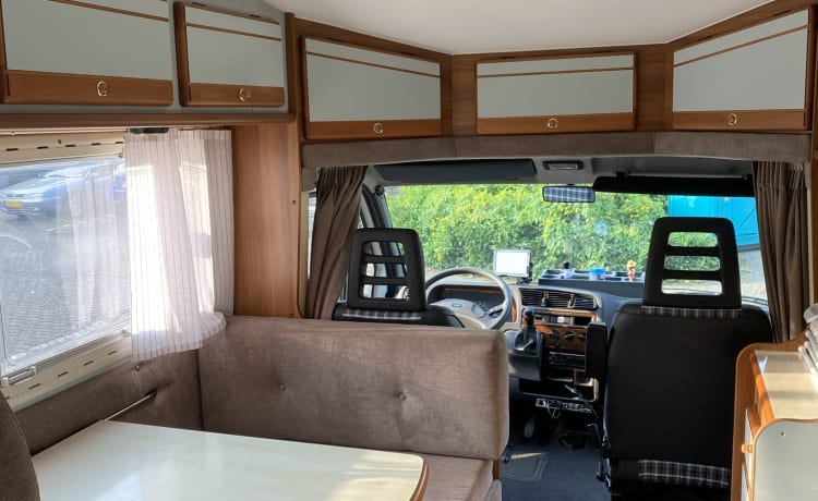 Comfortable retro touring camper.