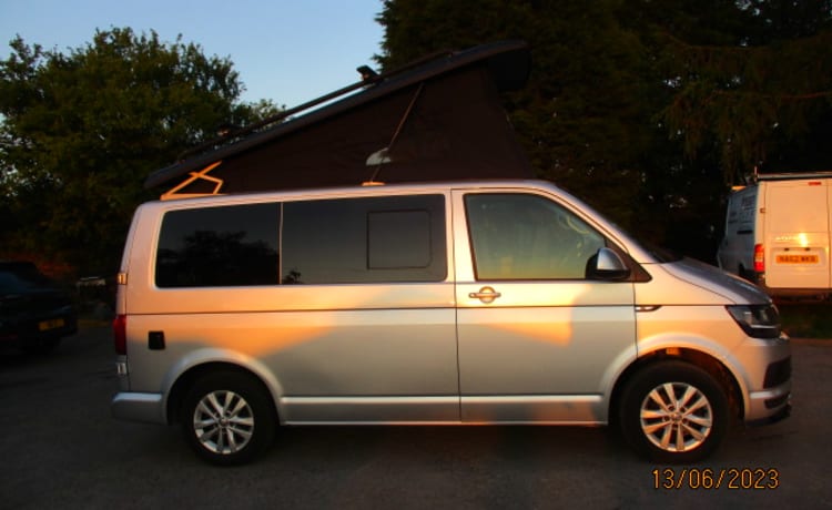 Pistol 2 – 4-persoons Volkswagen campervan uit 2016