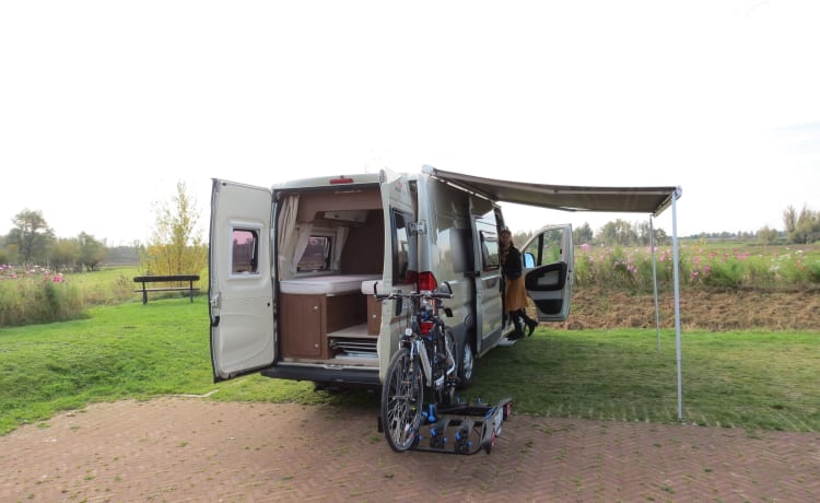 Rolmaatje – Beautiful Roller Team Livingstone bus camper (2.5p) for rent