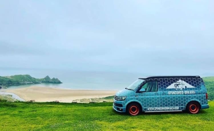 Sponsored Breaks – Free breaks for the most deserving! 4 berth Volkswagen Campervan from 2018