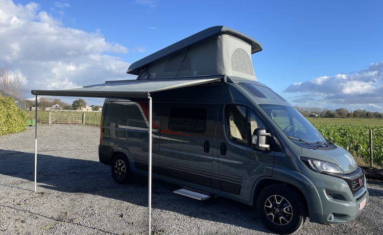 The MAD Van – Pop-up 4p Bürstner campervan uit 2023