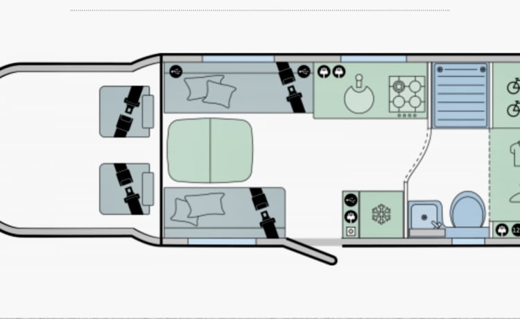 Camper 4 posti letto Bailey Adamo