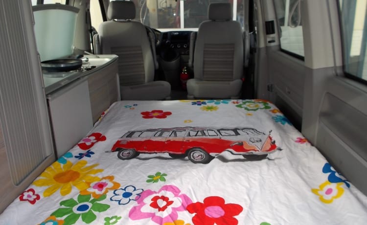 VW T5 California, 4 person sleeping places, 4 seats