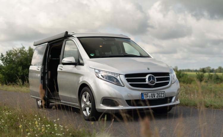 Marco Polo – Mercedes V220d Marco Polo with pop-up roof