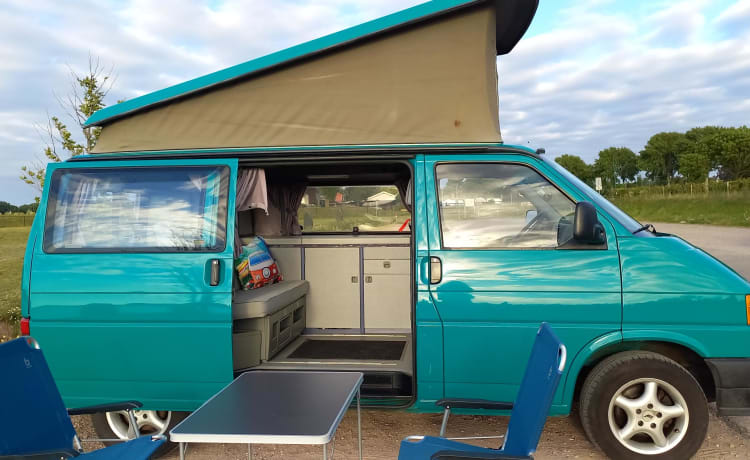 Kermit – Originale Volkswagen t4 California 1994 6 persone off-grid