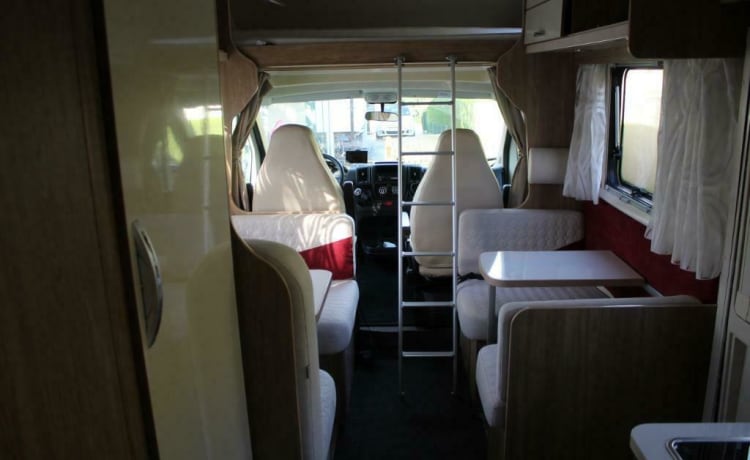 Ruime Mobilhome voor 6 personen