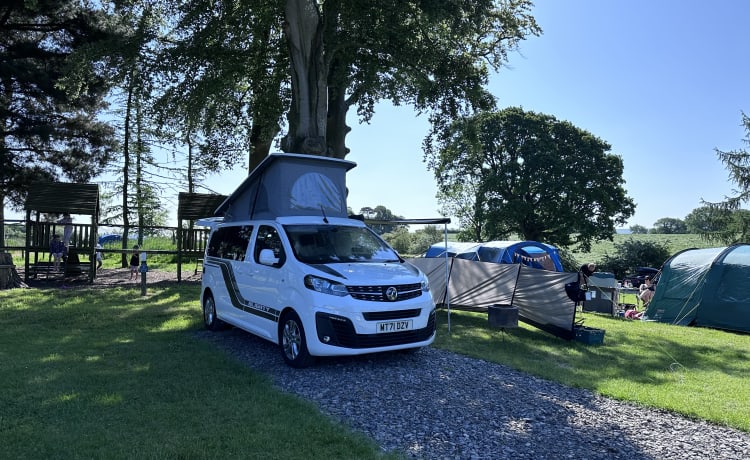 Blighty – Nieuwe Pop Top Campervan 4 Slaapplaatsen