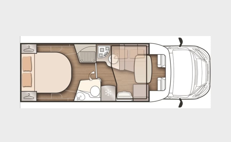 Arcka – Neue, luxuriöse Wohnmobil 5 Schlafplätze 2021