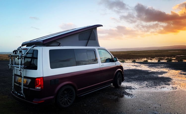 Violet – Volkswagen Campervan 2020 mit 4 Schlafplätzen - Brandneuer Umbau