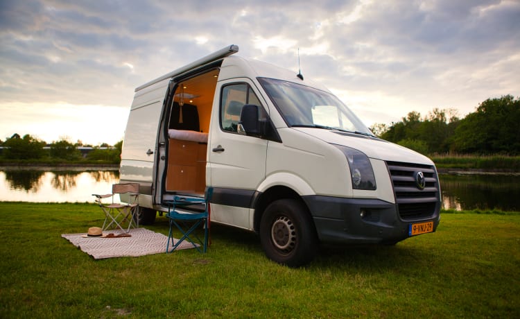 Second love: een camper om verliefd op te worden! – Stimmungsvoller, abenteuerlicher Volkswagen Crafter