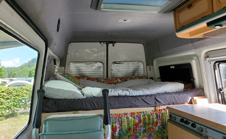 Barry Klasbak – Compact, cozy and maintained Mercedes Sprinter for 2 (tall) people