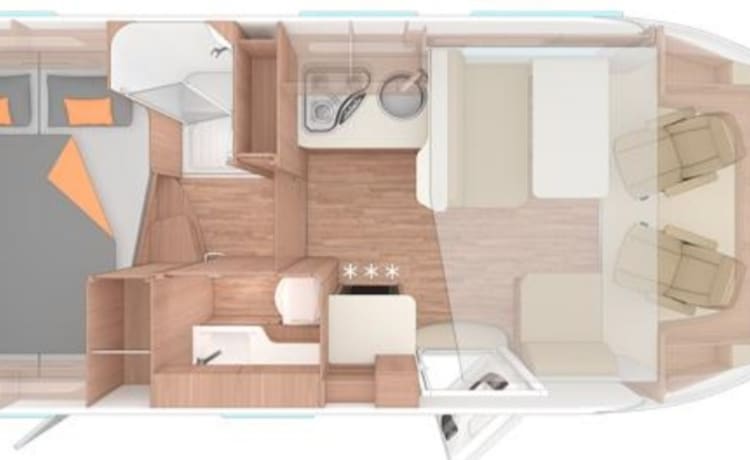 Weinsberg – TOPPER! uit 2018 4 p camper Weinsberg 650 CARA Suite