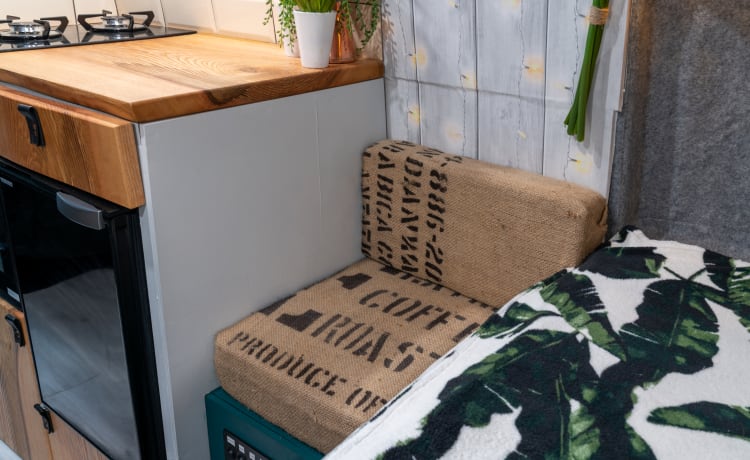 Sparrow's nest – Off-Grid-Wohnmobil mit durchgehendem Doppelbett *Haustierfreundlich*