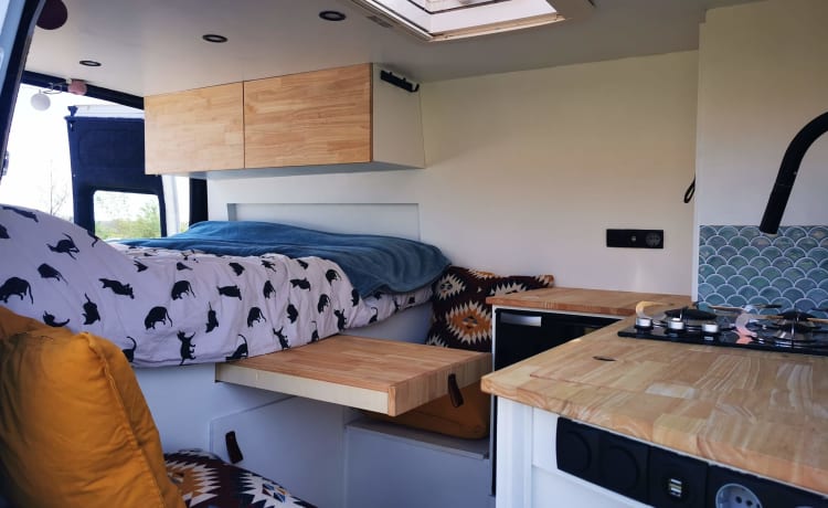 Bustave YFL – Cozy DIY van Ford Transit