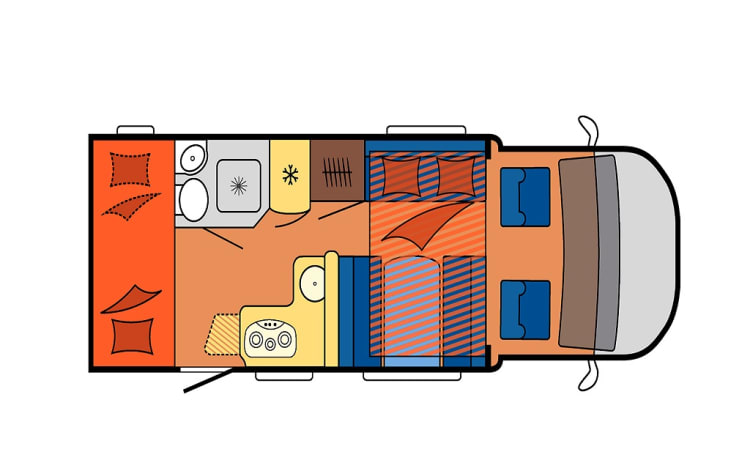 Irene – Schönes 4-Bett-perfektes Familien-Wohnmobil