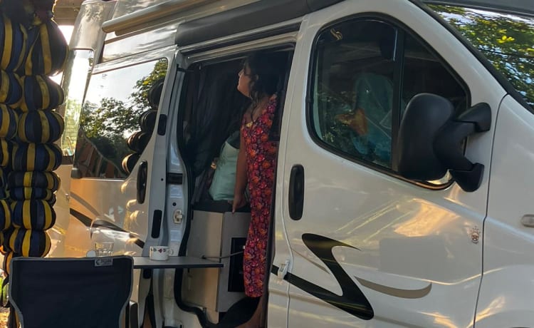 De Prinses – Camper Renault da 2 posti, può entrare in qualsiasi città e ci sta sempre.