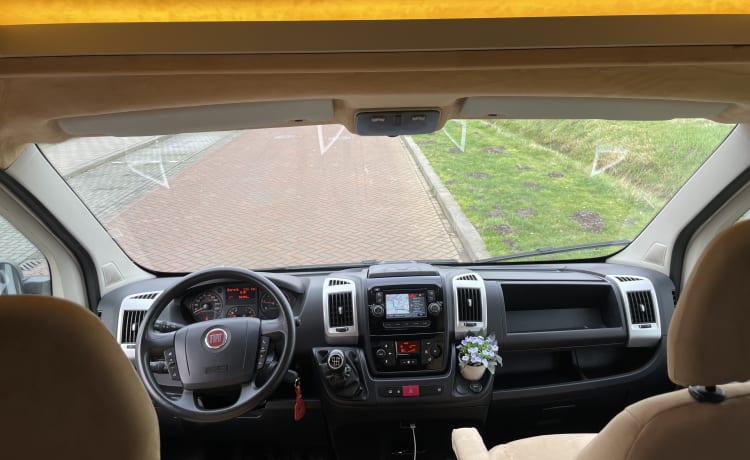 Moderne, compacte Grid Off Camperbus Fiat Ducato (zelfgebouwd) 