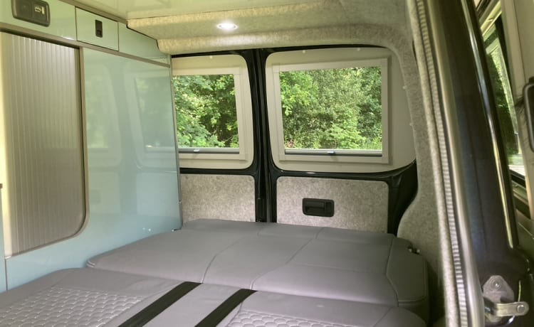 Ruthern –  VW T6  beautifully converted by Ecowagon.  Pitch available