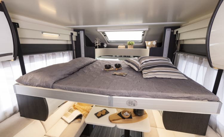 Find and Ride your own way ! – Zeer ruime 6 persoons Familie camper (Kronos 274TL model 2022)