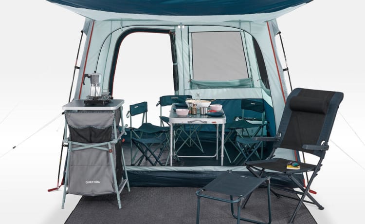 Bijuo2 – volkswagen Micro Caddy maxi camper voor 2 personen 