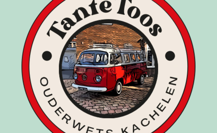 Tante Toos  – 2 autobus TV Volkswagen del 1986 con Barn Doors