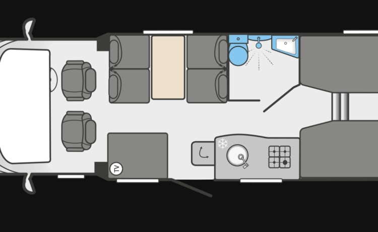 Walter – 6 posti letto Swift semi-integrato dal 2023