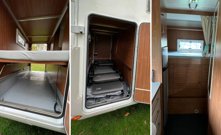 TE KOOP – Camping-car spacieux pour 6 personnes avec toutes les commodités