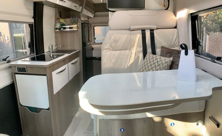 Experience the freedom of a compact bus camper