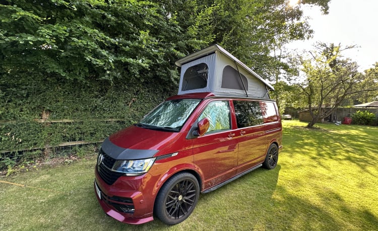 Red adventure – 4 berth Volkswagen campervan from 2020