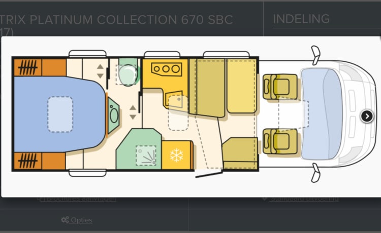 ADRIA Matrix SBC 670 - 50 jaar Silver Collection – "My camper is my castle"  