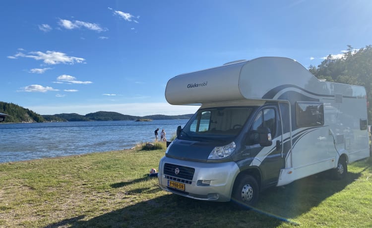 De Glucksmobil! – Alcova camper familiare per 6 persone