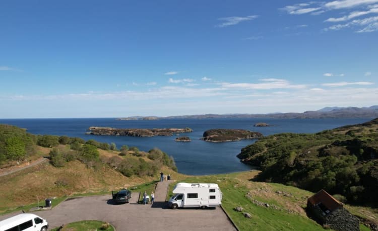 Big Bertha – Sea Newlife, Edinburgh (Fiat Ducato) sleeps upto 7, 5 is super comfortable