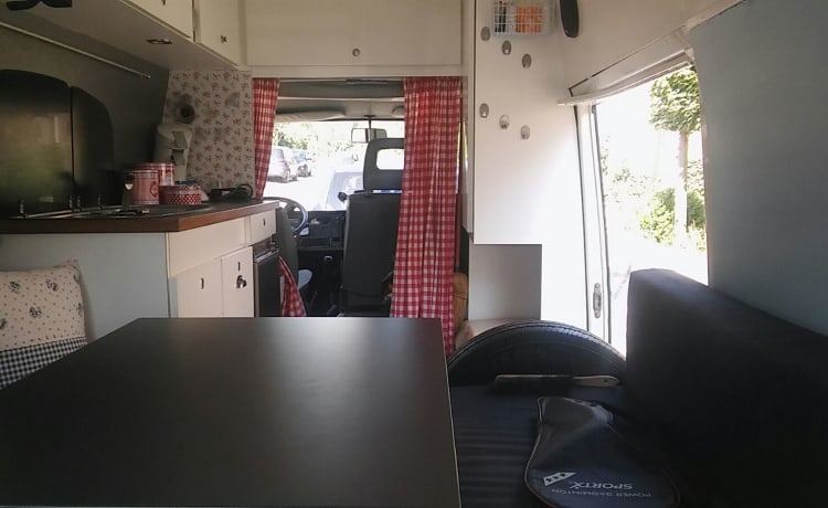 Bello camper per autobus Volkswagen, pronto per l'avventura!