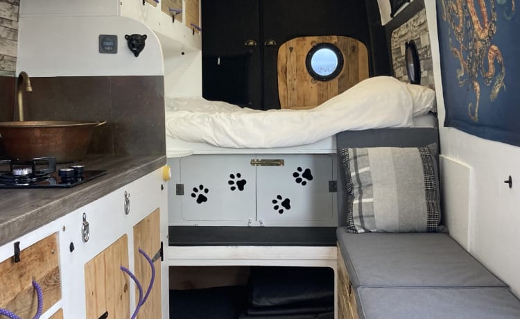 The Big Green Van – Tour the NC500 in luxury - large 3 berth off-grid camper insurance included