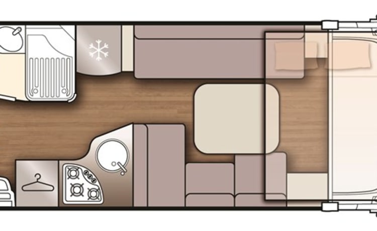 kliko1 – Selten! 6-Sitzer-Familienintegral. Autonomie und Sicherheit - 360°-Kamera