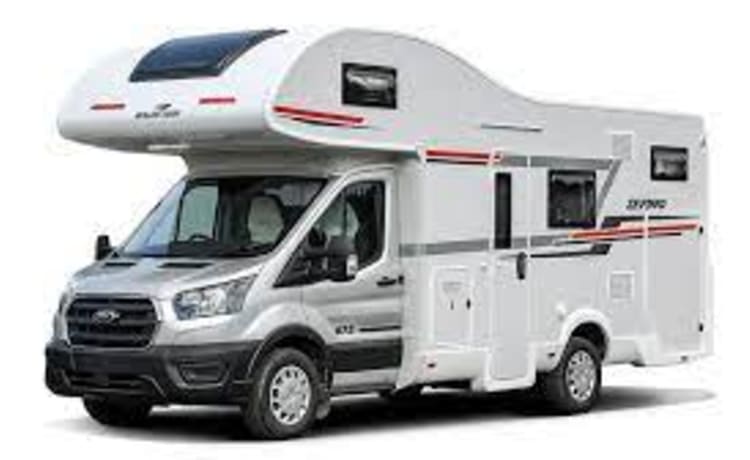 Gladys – Zefiro 675. Camping-car de luxe neuf 2022 à 6 couchages. Connue sous le nom de « Gladys ».