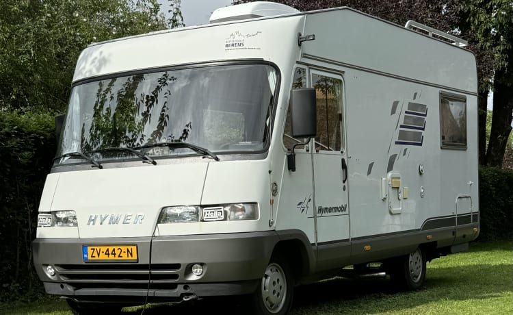 "Popeye" – Luxe, ruime 4p Hymer Classic B534, zeer compleet, vrij van 18/6 - 23/7