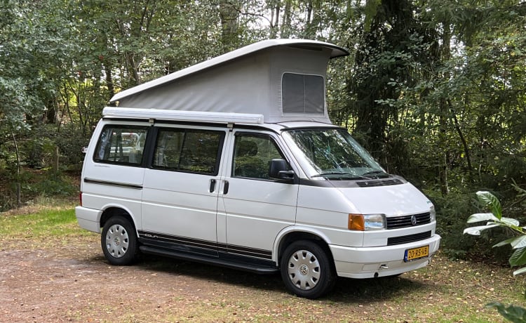 Colin de Camper – Volkswagen T4 California Bus-Wohnmobil, Top-Zustand, mit Extras und Off-Grid