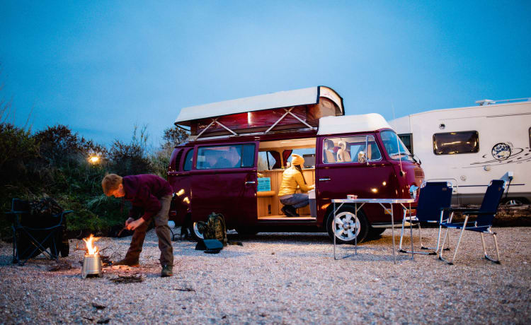 Ga op duurzame roadtrip met Mariquita! ⚡️🚐 – 100% elettrico! ⚡️VW T2 "Mariquita"