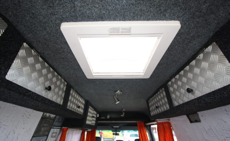 Fully restyled Mercedes Sprinter with XXL luxury fixed bed (double)