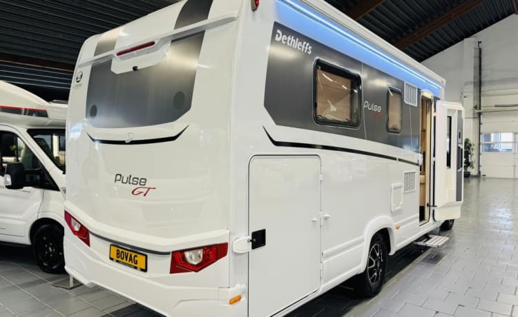 4p luxe Dethleffs met AIRCO en trekhaak uit 2019