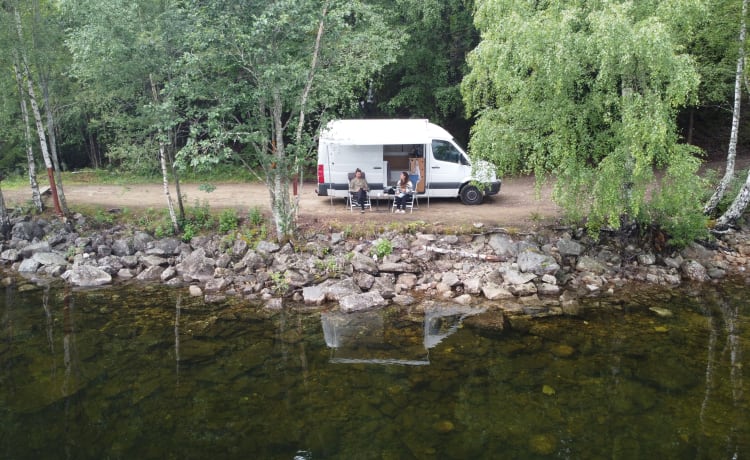 Authentic and trendy off-grid camper van 