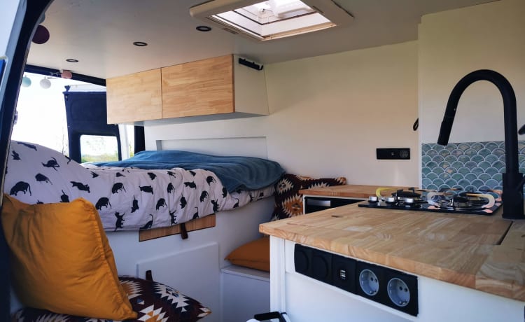 Bustave YFL – Cozy DIY van Ford Transit